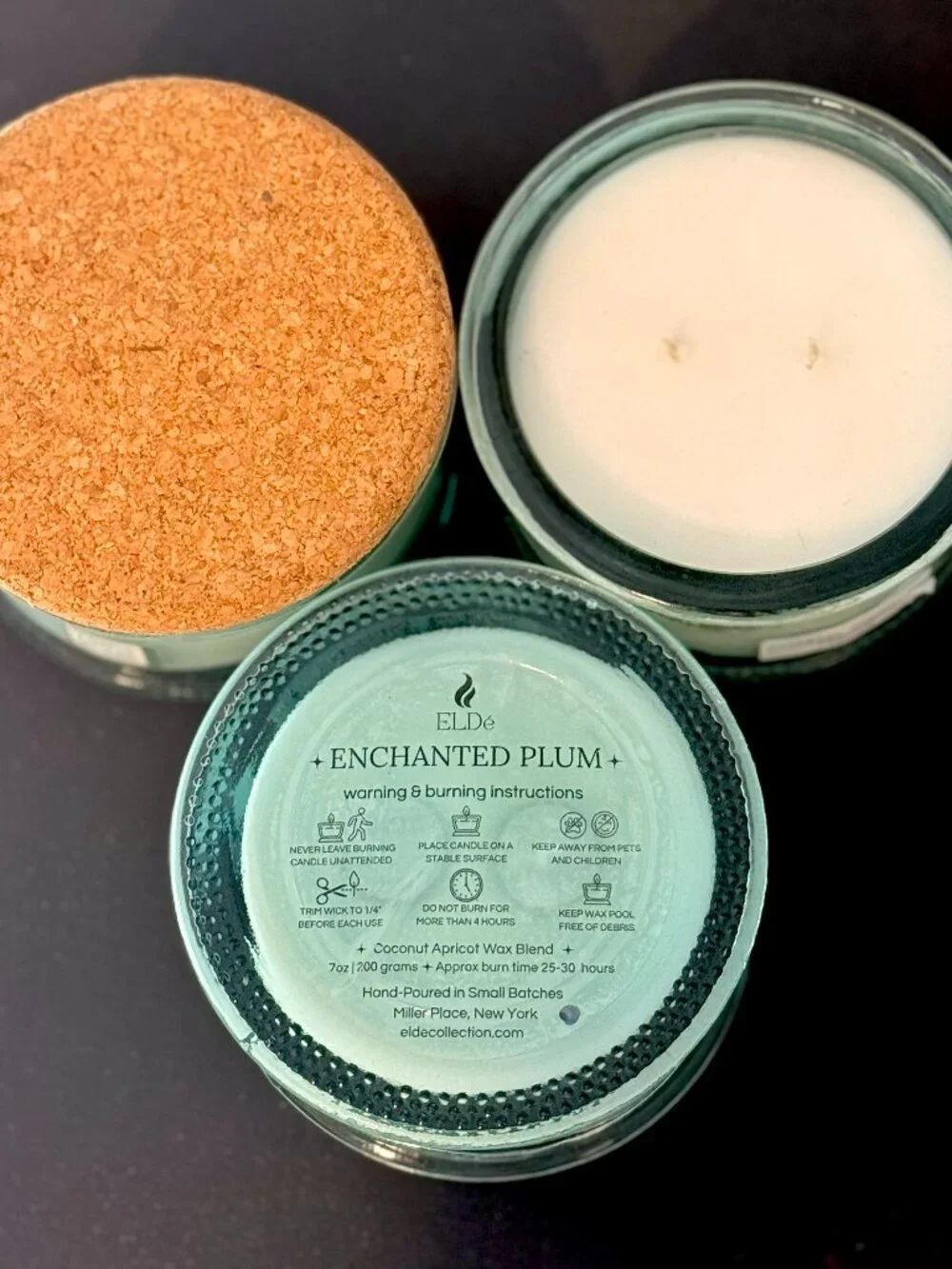 Enchanted Plum Luxury Candle | Plum, Cashmere & Oud Wood | Coconut Apricot Wax |